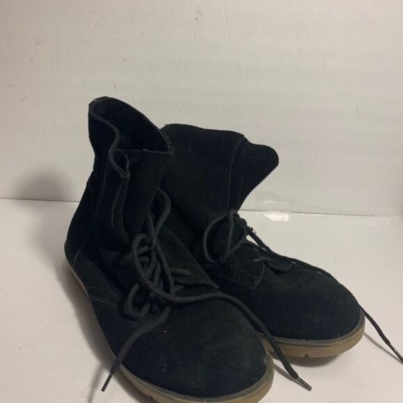 Dirty Laundry black suede leather lace up boots - Picture 3 of 10